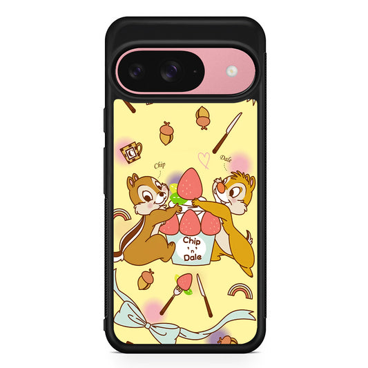 Chip N Dale Are On A Date Google Pixel 9 Case | Google Pixel 9 Protective Rubber Case