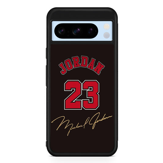 Air Jordan Signature Number Google Pixel 8 Pro Case | Slim Protective Cover