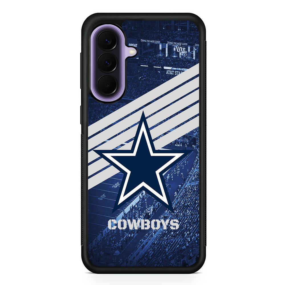 NFL Dallas Cowboys All Blue Stadium Samsung Galaxy A57 Case | Slim Samsung Galaxy A57 Rubber Case
