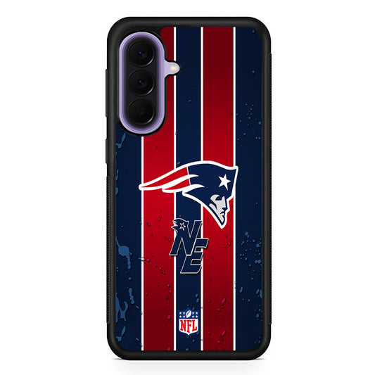NFL New England Patriots Flag Line Samsung Galaxy A57 Case | Slim Samsung Galaxy A57 Rubber Case