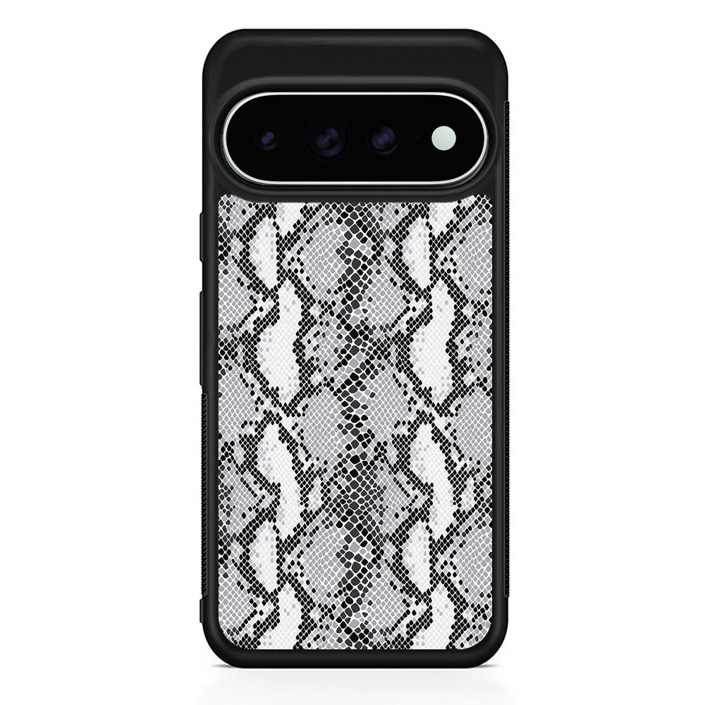 White Snake Skin Pattern Google Pixel 11 Pro XL Case - Custom Design Protective Case