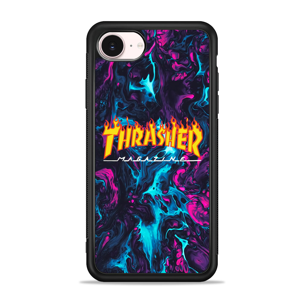 Thrasher Purple Liquid iPhone 17e Case - Silicone Case