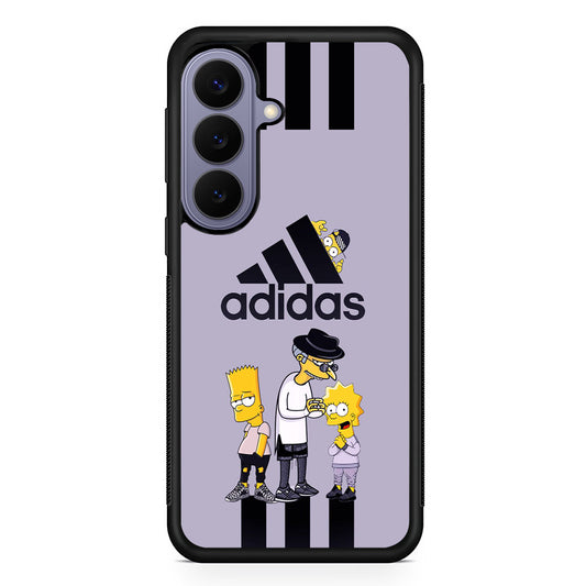 Adidas Simpson Team Samsung Galaxy S26 Case | Slim Protective Rubber Case for Samsung S26