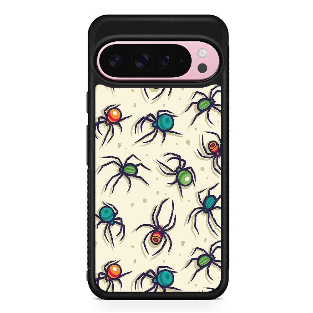 Colorful Spider Collection Google Pixel 9 Pro XL Case | Protective Cover