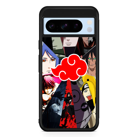 Naruto Akatsuki Clan Member Google Pixel 8 Pro Case | Slim Rubber Case for Google Pixel 8 Pro