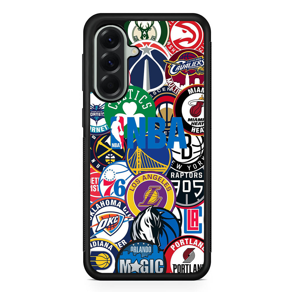 All NBA Basketball Teams Samsung Galaxy A56 Case | Samsung Galaxy A56 Protective Rubber Case
