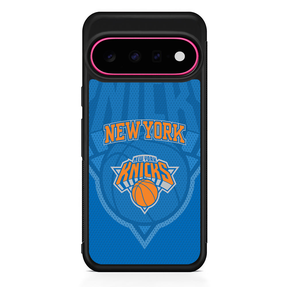 NBA New York Knicks Blue Patern Google Pixel 11 Case | Slim Shockproof Cover