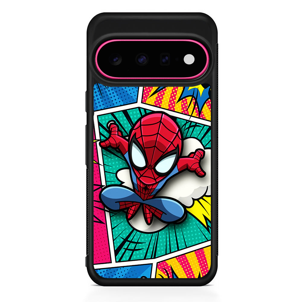Spiderman Comic Poof Google Pixel 11 Case | Slim Shockproof Cover