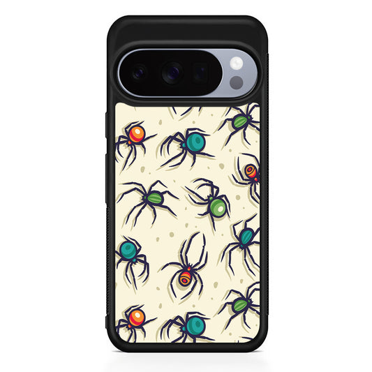 Colorful Spider Collection Google Pixel 10 Pro Case | Slim Google Pixel 10 Pro Rubber Case