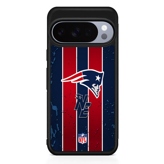 NFL New England Patriots Flag Line Google Pixel 10 Pro Case | Slim Google Pixel 10 Pro Rubber Case
