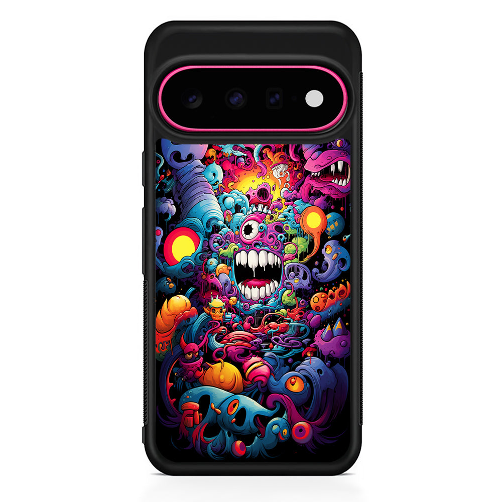 One Eyed Monster Doodle Art Google Pixel 11 Case | Slim Shockproof Cover