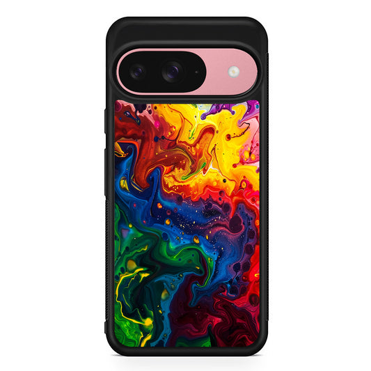 Abstract Liquid Marble Aesthetic Google Pixel 9 Case | Google Pixel 9 Protective Rubber Case