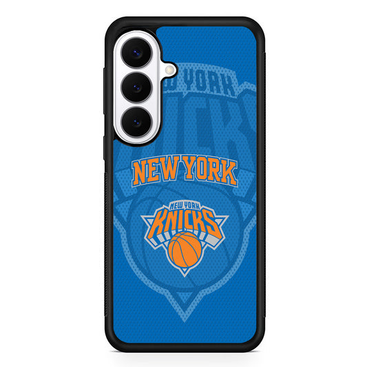 NBA New York Knicks Blue Patern Samsung Galaxy S26 Plus Case | Slim Protective Cover for Samsung Galaxy S26 Plus