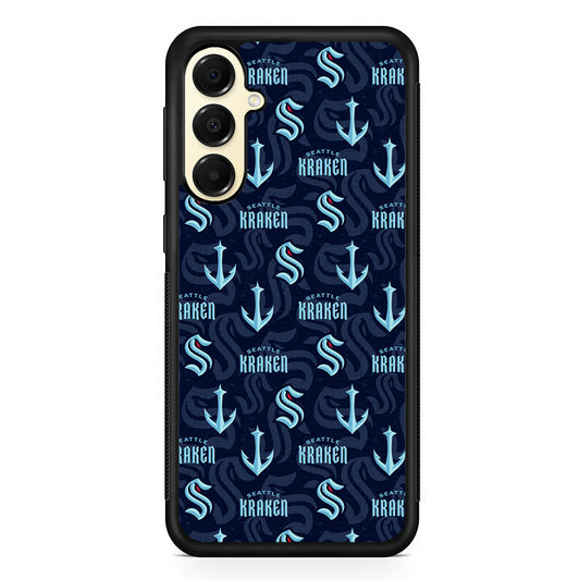 NHL Seattle Kraken Pattern Samsung Galaxy A16 Case | Slim Rubber Samsung Galaxy A16 Case