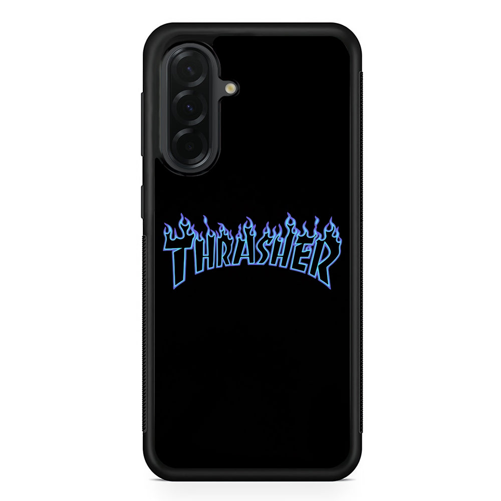Thrasher Blue Flame Samsung Galaxy A36 Case | Durable Samsung Galaxy A36 Cover