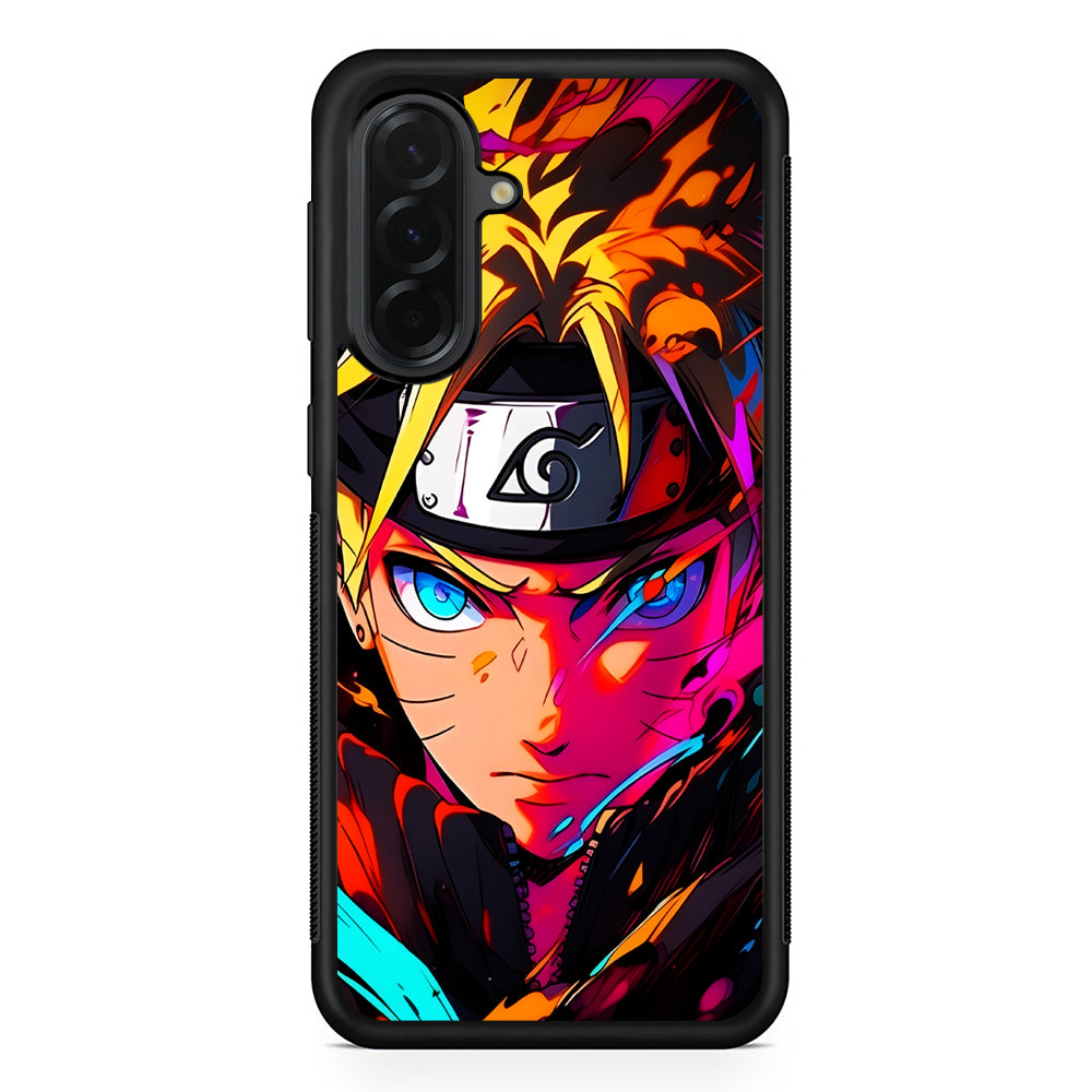 Naruto Uzumaki Colorful Art Samsung Galaxy A36 Case | Protective Rubber Cover