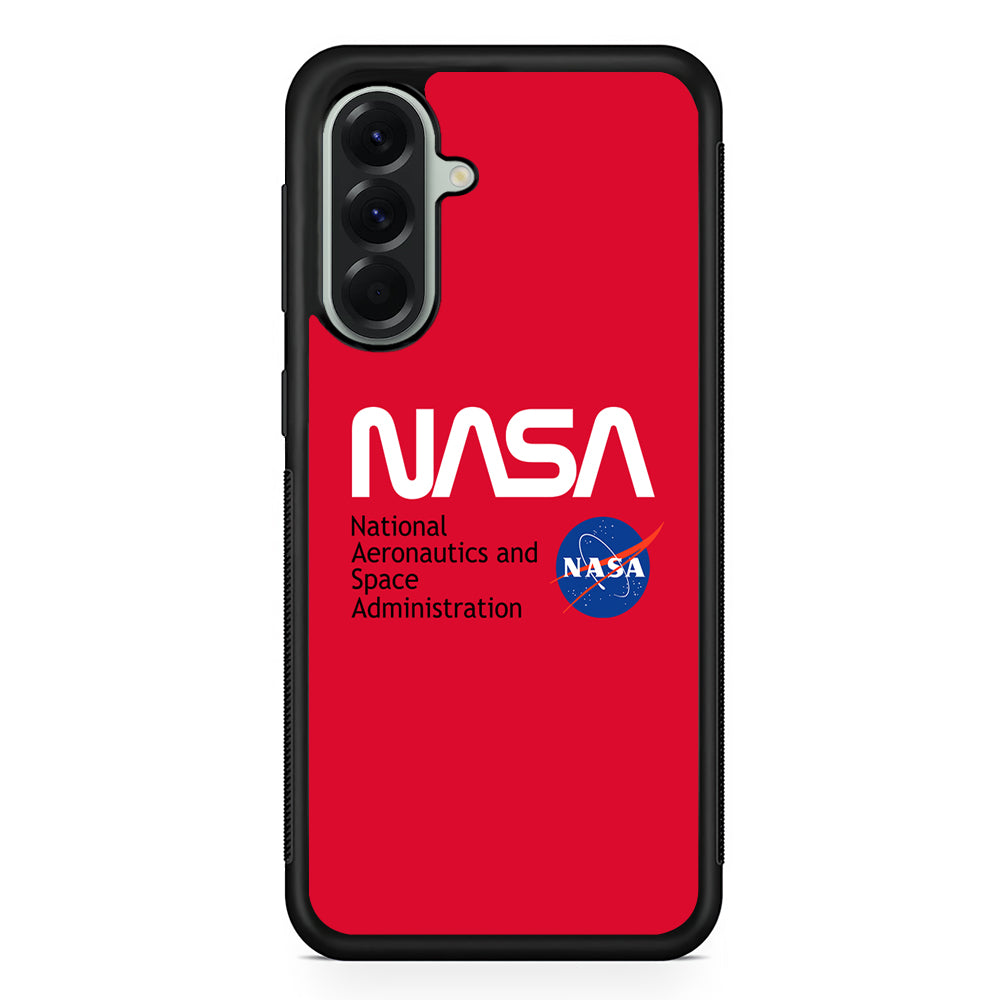 Nasa Red Authentic Samsung Galaxy A56 Case | Samsung Galaxy A56 Rubber Protective Case