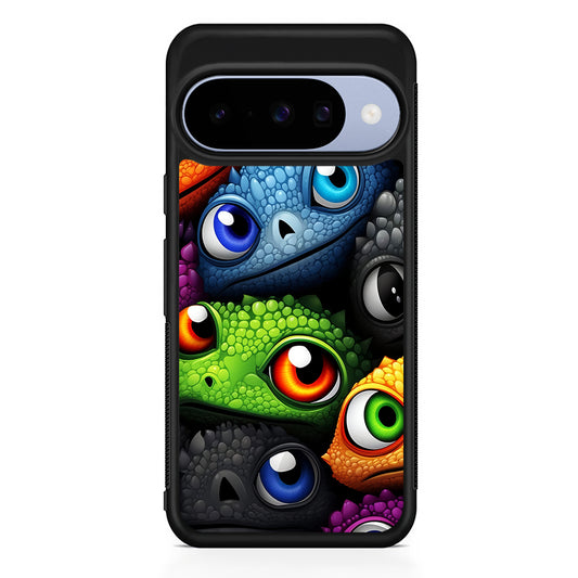 Reptile Eye Cartoon Google Pixel 10 Case | Google Pixel 10 Rubber Protective Case