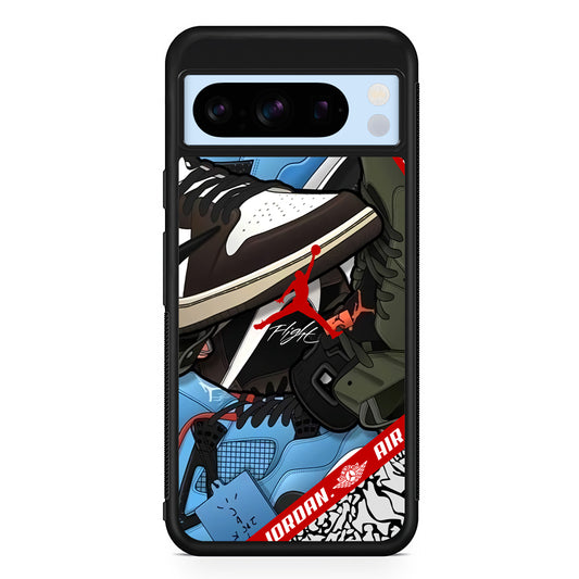 Air Jordan Flight Attention Google Pixel 8 Pro Case | Slim Protective Cover