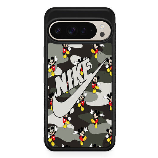 Nike Mickey Camo Google Pixel 9 Pro Case | Slim Protective Cover