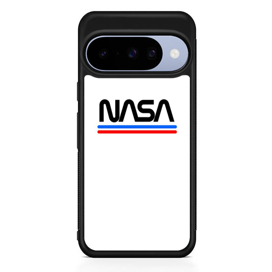 Nasa White Stripe Google Pixel 10 Case | Google Pixel 10 Rubber Protective Case