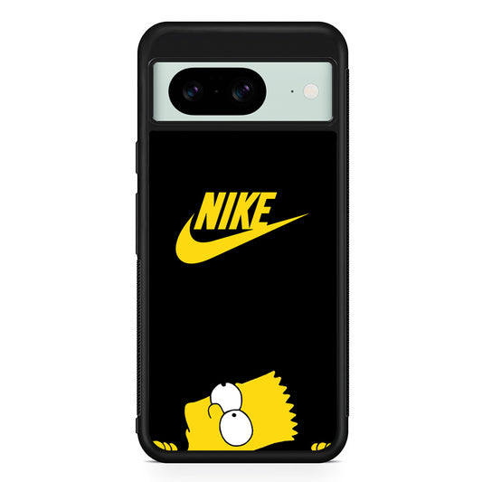 Nike Bart Simpson Google Pixel 8 Case | Slim Rubber Case for Google Pixel 8