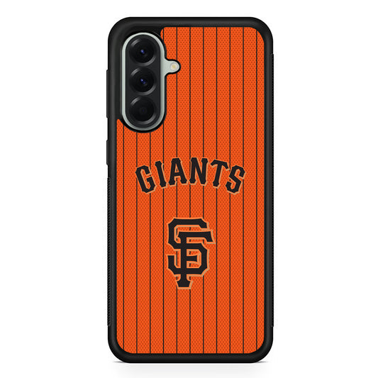 MLB San Francisco Giants Logo Samsung Galaxy A56 Case | Samsung Galaxy A56 Protective Rubber Case