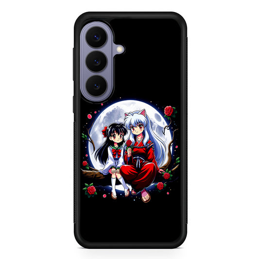 Inuyasha and Kagome Full Moon Samsung Galaxy S26 Case | Durable Rubber Case for Samsung Galaxy S26