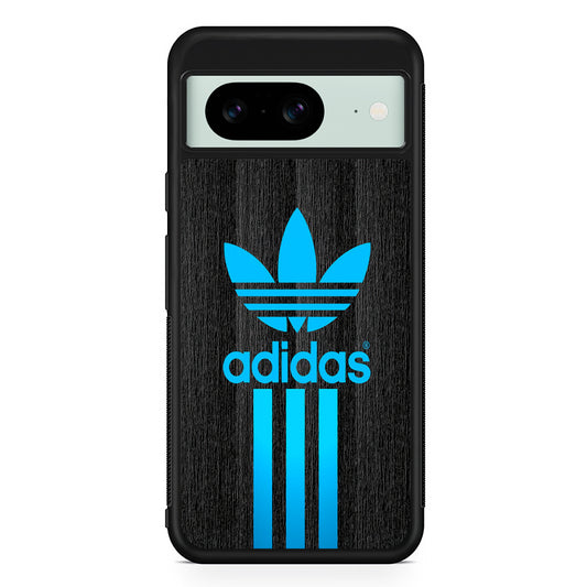Adidas Glowing Blue Google Pixel 8 Case | Durable Protective Cover for Google Pixel 8