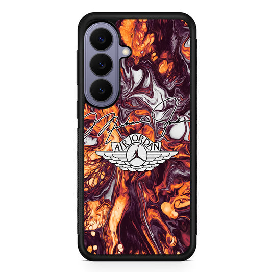 Air Jordan Luxe Signature Marble Samsung Galaxy S26 Case | Slim Protective Rubber Case for Samsung S26