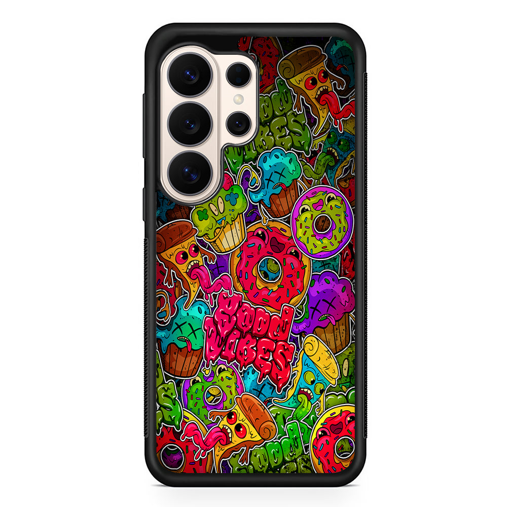 Colorful Scary Food Doodle Samsung Galaxy S26 Ultra Case | Slim Protective Case for Samsung Galaxy S26 Ultra