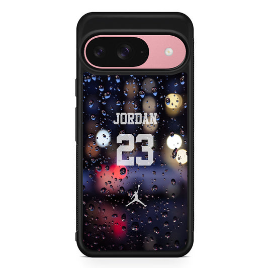 Air Jordan Glow from Rainy Night Google Pixel 9 Case | Google Pixel 9 Protective Rubber Case