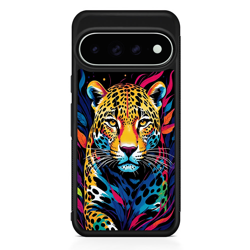 A Colorful Leopard on The Hunt Google Pixel 11 Pro XL Case - Custom Design Protective Case