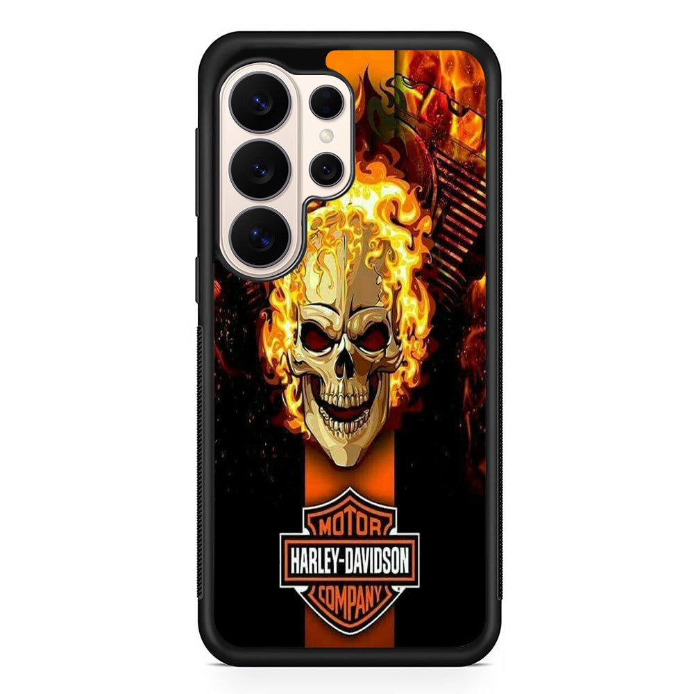 Harley Davidson Skull Fire Samsung Galaxy S26 Ultra Case | Slim Everyday Protection for Galaxy S26 Ultra