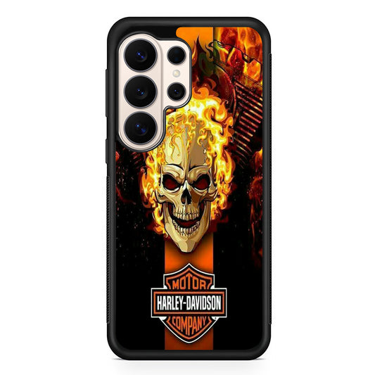 Harley Davidson Skull Fire Samsung Galaxy S26 Ultra Case | Slim Everyday Protection for Galaxy S26 Ultra