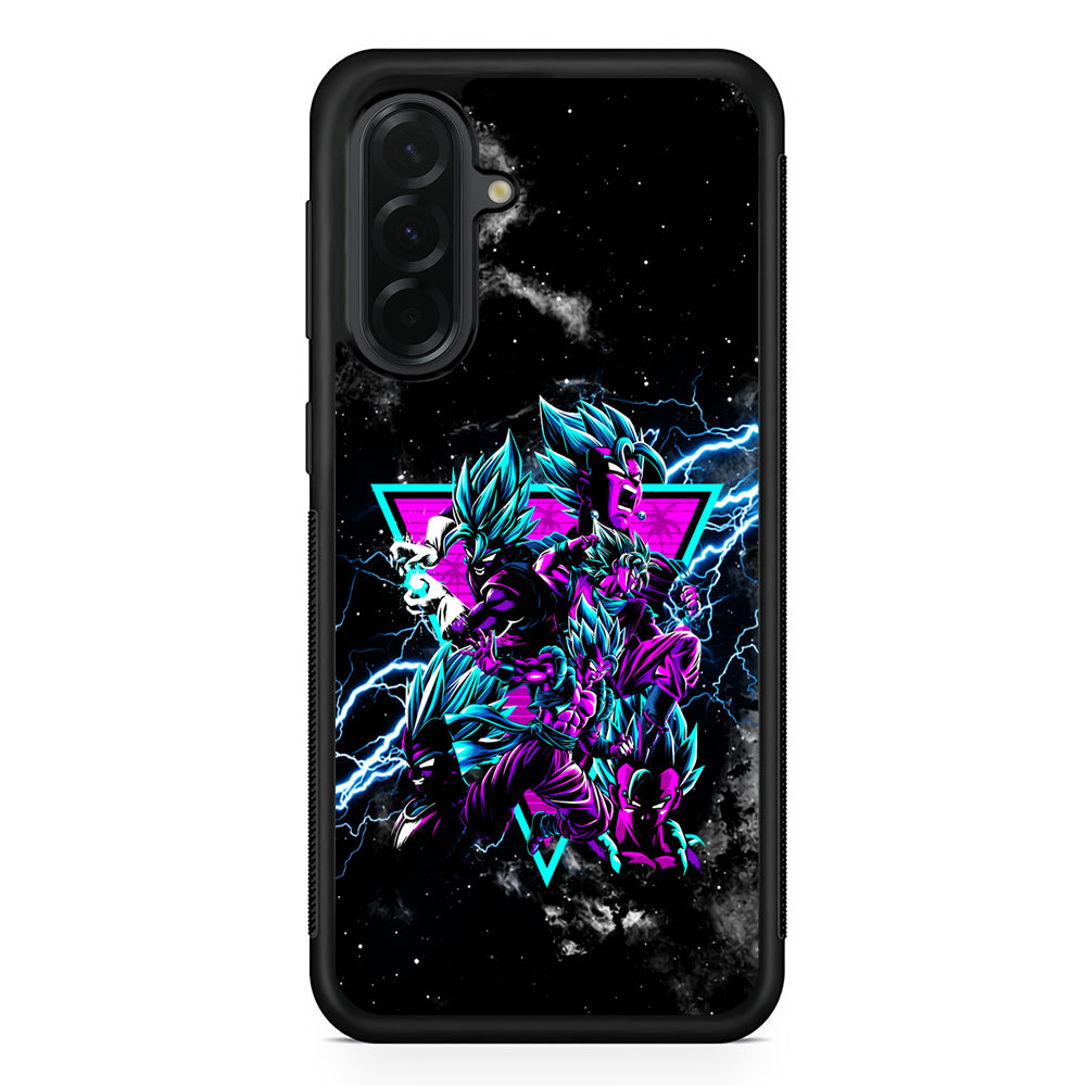 Dragon Ball Triangle of Force Samsung Galaxy A36 Case | Protective Rubber Cover