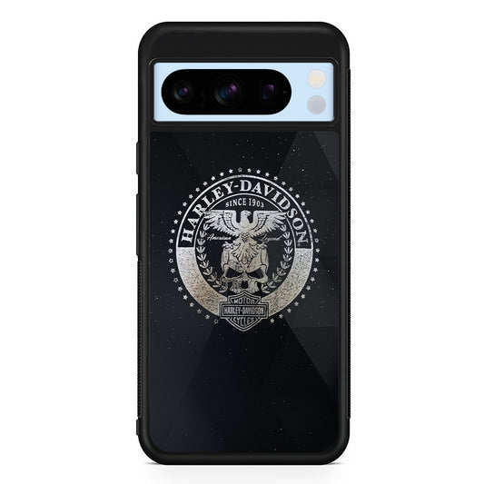 Harley Davidson Silver Emblem Google Pixel 8 Pro Case | Premium Protective Case for Google Pixel 8 Pro