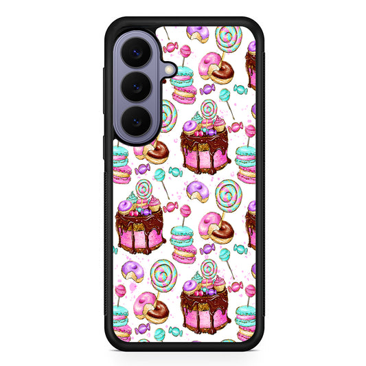 Delicious Donuts Cakes Candy Samsung Galaxy S26 Case | Durable Rubber Case for Samsung Galaxy S26