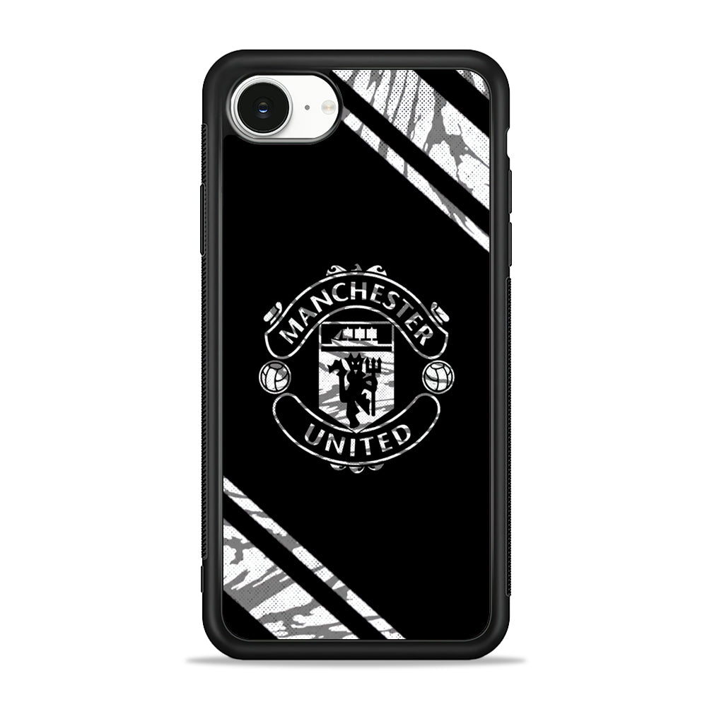 Manchester United Black Emblem iPhone 16e Case | Protective Phone Cover