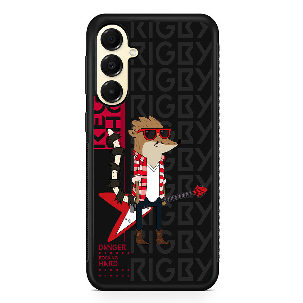 Regular Show Rigby Rockstar Samsung Galaxy A16 Case | Slim Rubber Samsung Galaxy A16 Case