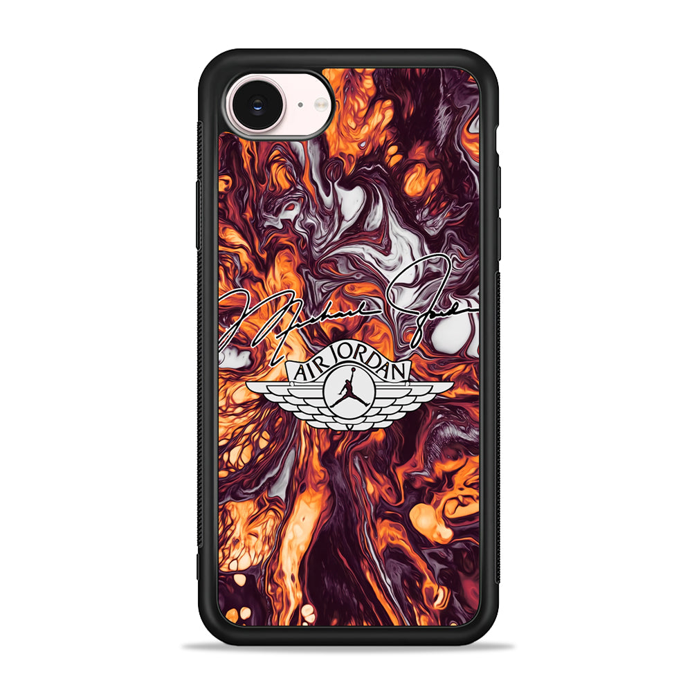 Air Jordan Luxe Signature Marble iPhone 17e Case - Silicone Case