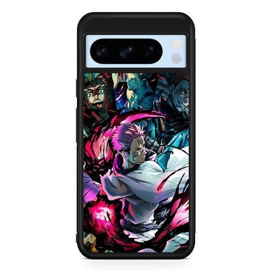 Jujutsu Kaisen Sukuna Aesthetic Google Pixel 8 Pro Case | Slim Rubber Case for Google Pixel 8 Pro
