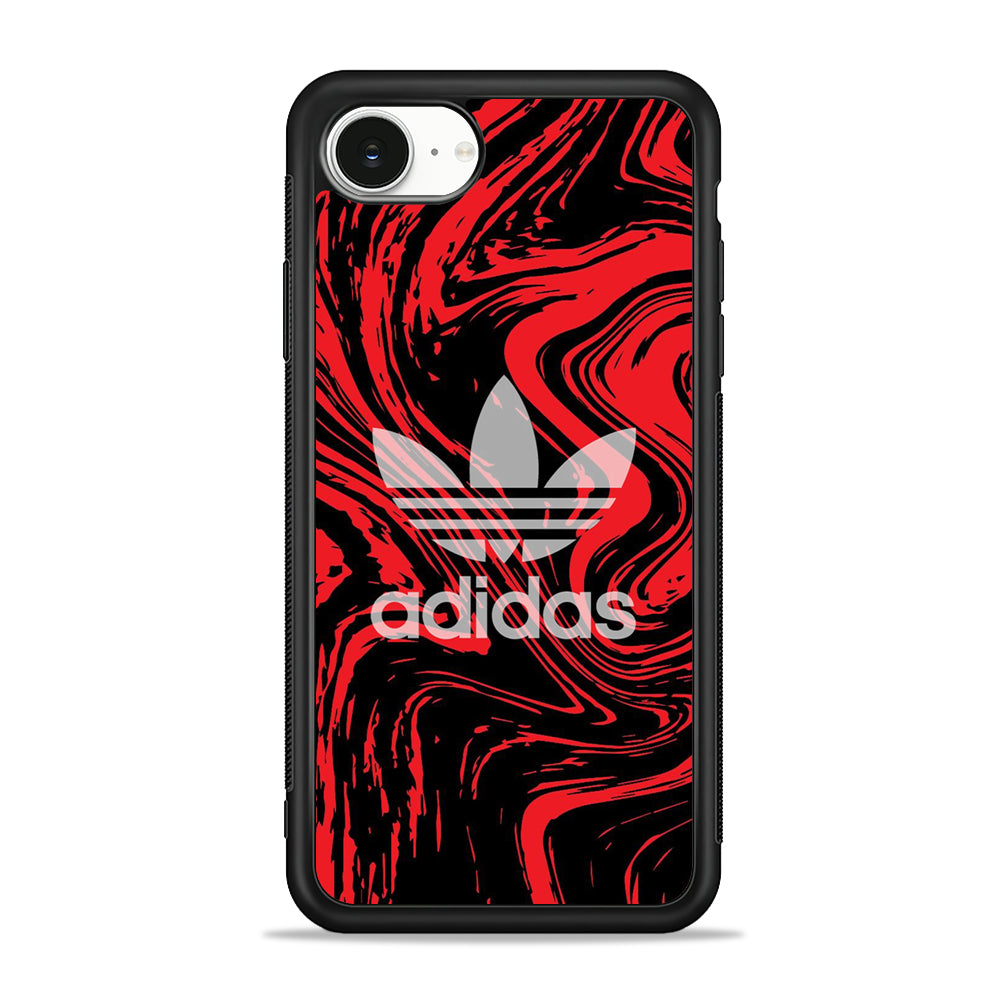 Adidas Lava Flow iPhone 16e Case - Slim Silicone Case