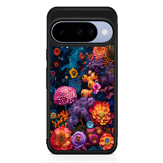 Painting of Flowers and Plants Google Pixel 10 Case | Google Pixel 10 Rubber Protective Case