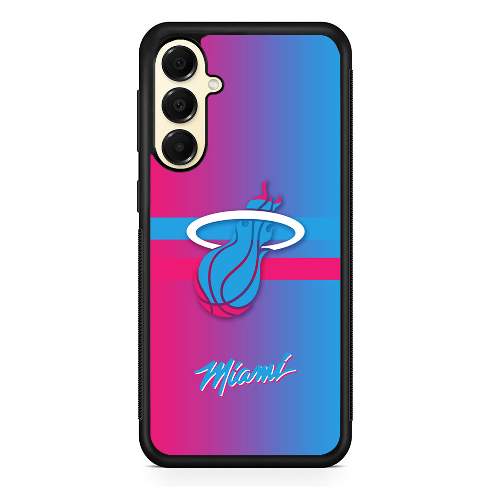NBA Miami Heat Spectrum Samsung Galaxy A16 Case | Slim Rubber Samsung Galaxy A16 Case