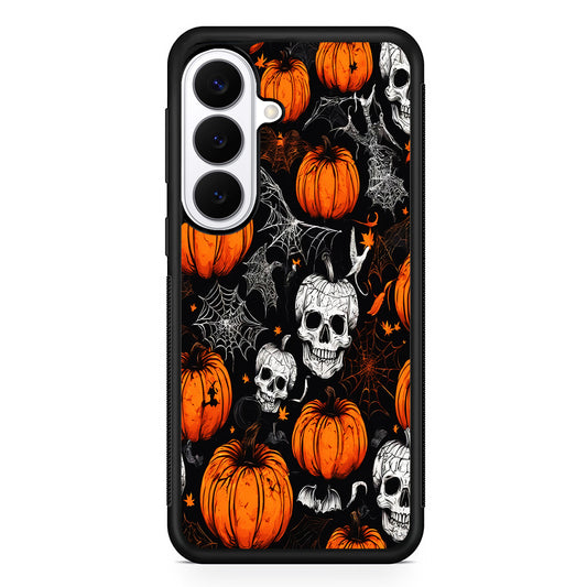 Halloween Skull and Spider Webs Samsung Galaxy S26 Plus Case | Slim Protective Cover for Samsung Galaxy S26 Plus