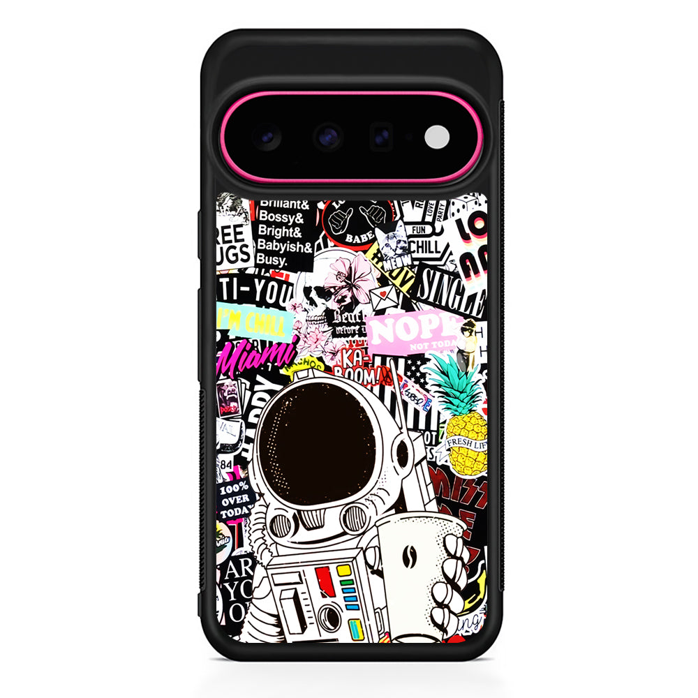 Astronauts Coffee Cheers Google Pixel 11 Case | Slim Shockproof Cover