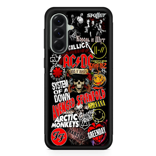 Logo Band Legends Samsung Galaxy A56 Case | Samsung Galaxy A56 Protective Rubber Case