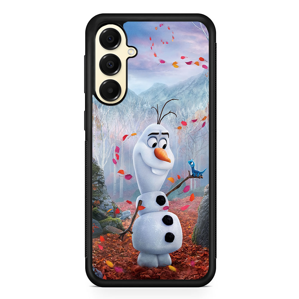 Olaf Frozen in the morning Samsung Galaxy A16 Case | Slim Rubber Samsung Galaxy A16 Case