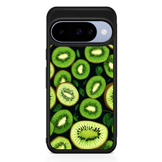Fresh Organic Kiwi Fruit Google Pixel 10 Case | Google Pixel 10 Rubber Protective Case